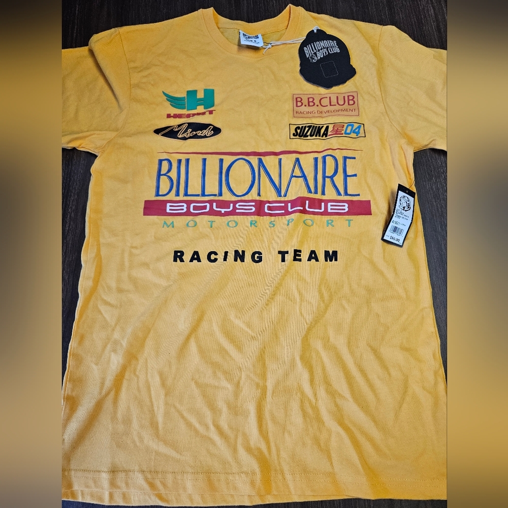 Rare Billionaire Boys Club Motorsport Racing Team t-shirt Mens Small NWT 🔥